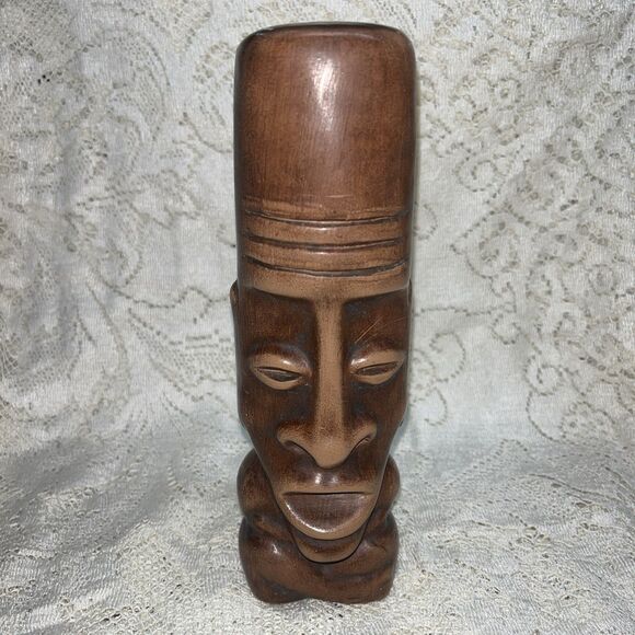 Vintage Ceramic Moai Easter Island Statue - Picture 1 of 7